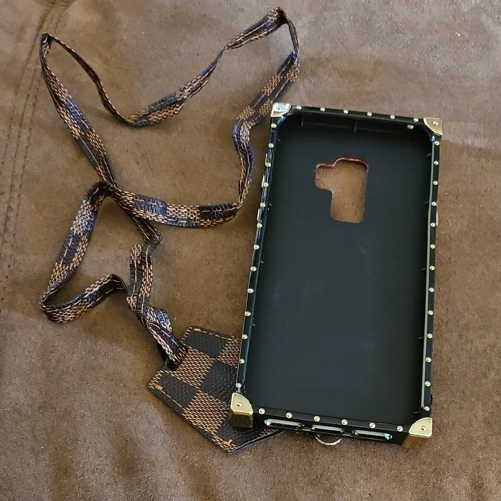 Samsung Checkered Brown and Black Phone Case